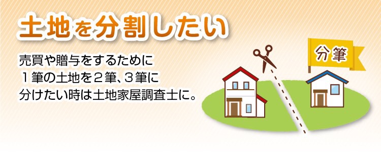 土地を分割したい